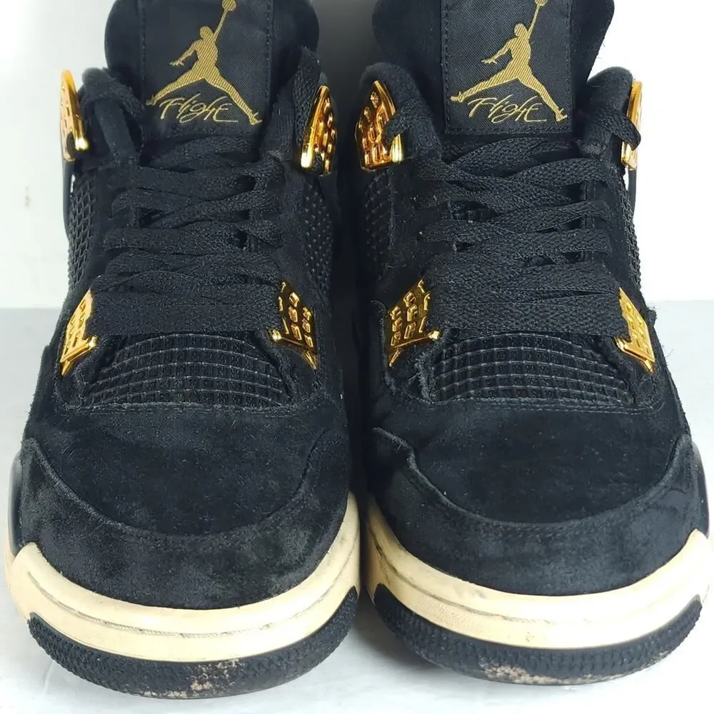 Nike Air Jordan Men’s Retro 4 Royalty 2016 US10,5 Suede Black Athletic Sneakers